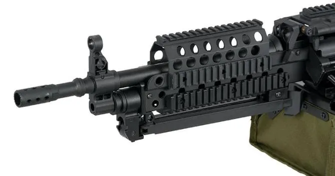 Softair.Zone MK46 Sportsline LMG incl. 2500 RDS Box Mag 0,5 Joule AEG Black